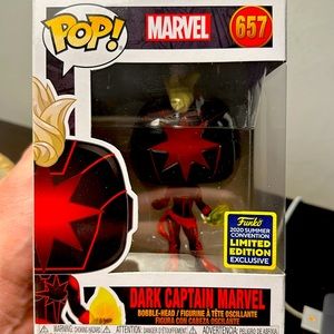 Funko Pop Dark Captain Marvel 2020 Summer Convention limited edition exclusive